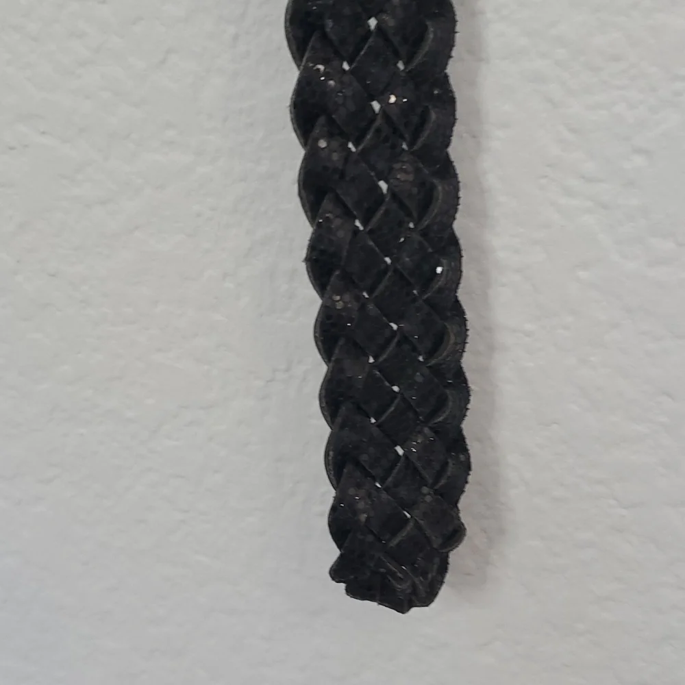 NWT Black Glitter Belt